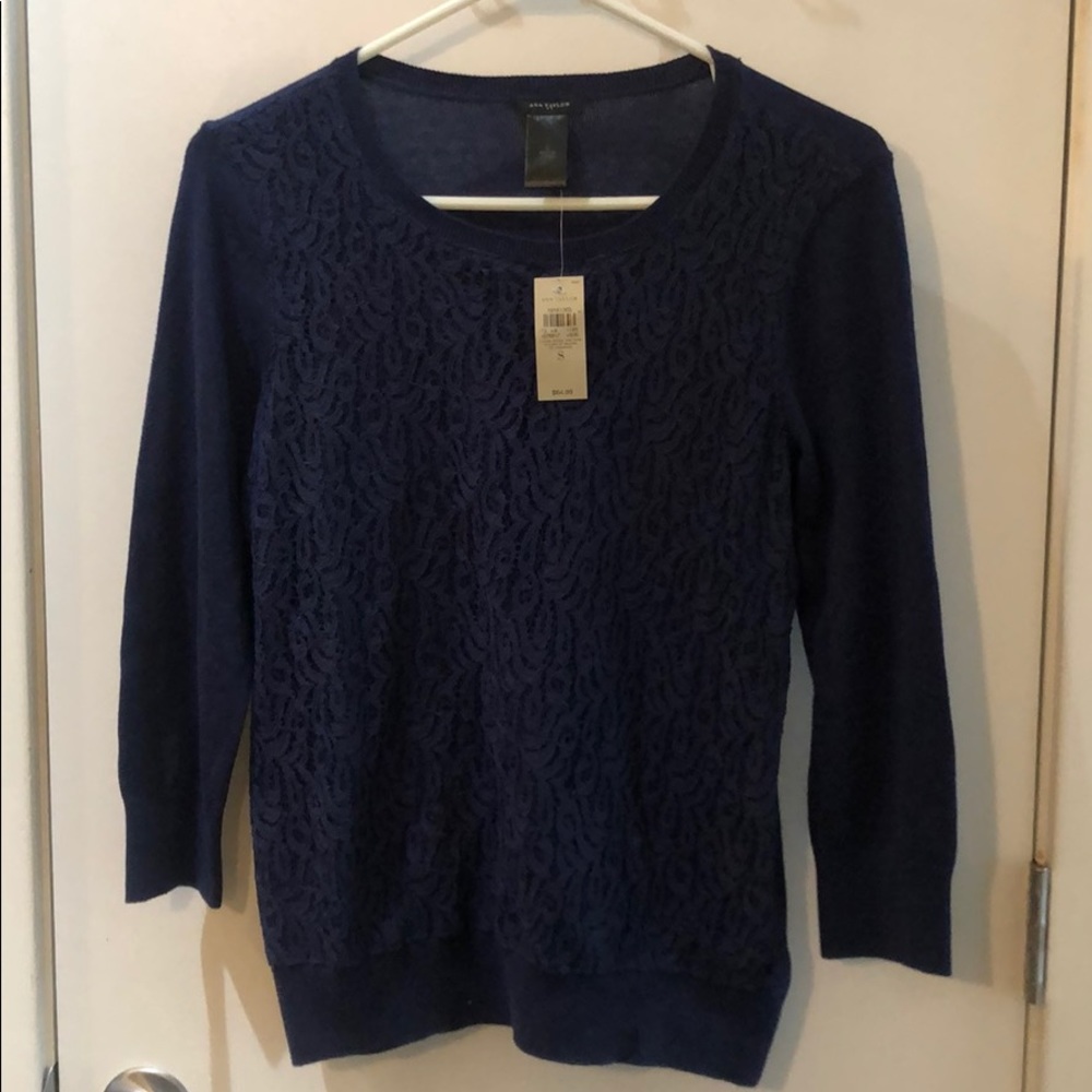 Ann Taylor lace sweater